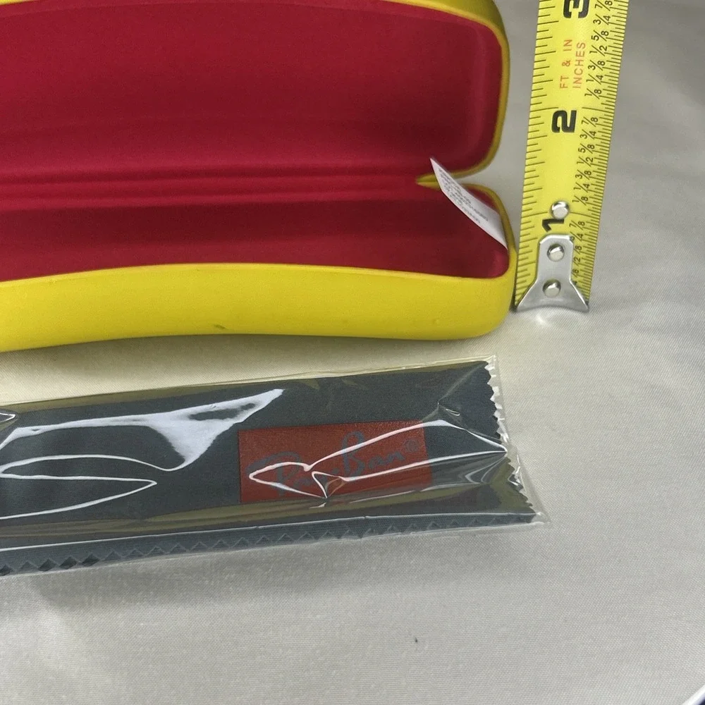 NEW RAY-BAN JUNIOR YELLOW AUTHENTIC EYEGLASSES CASE ONLY